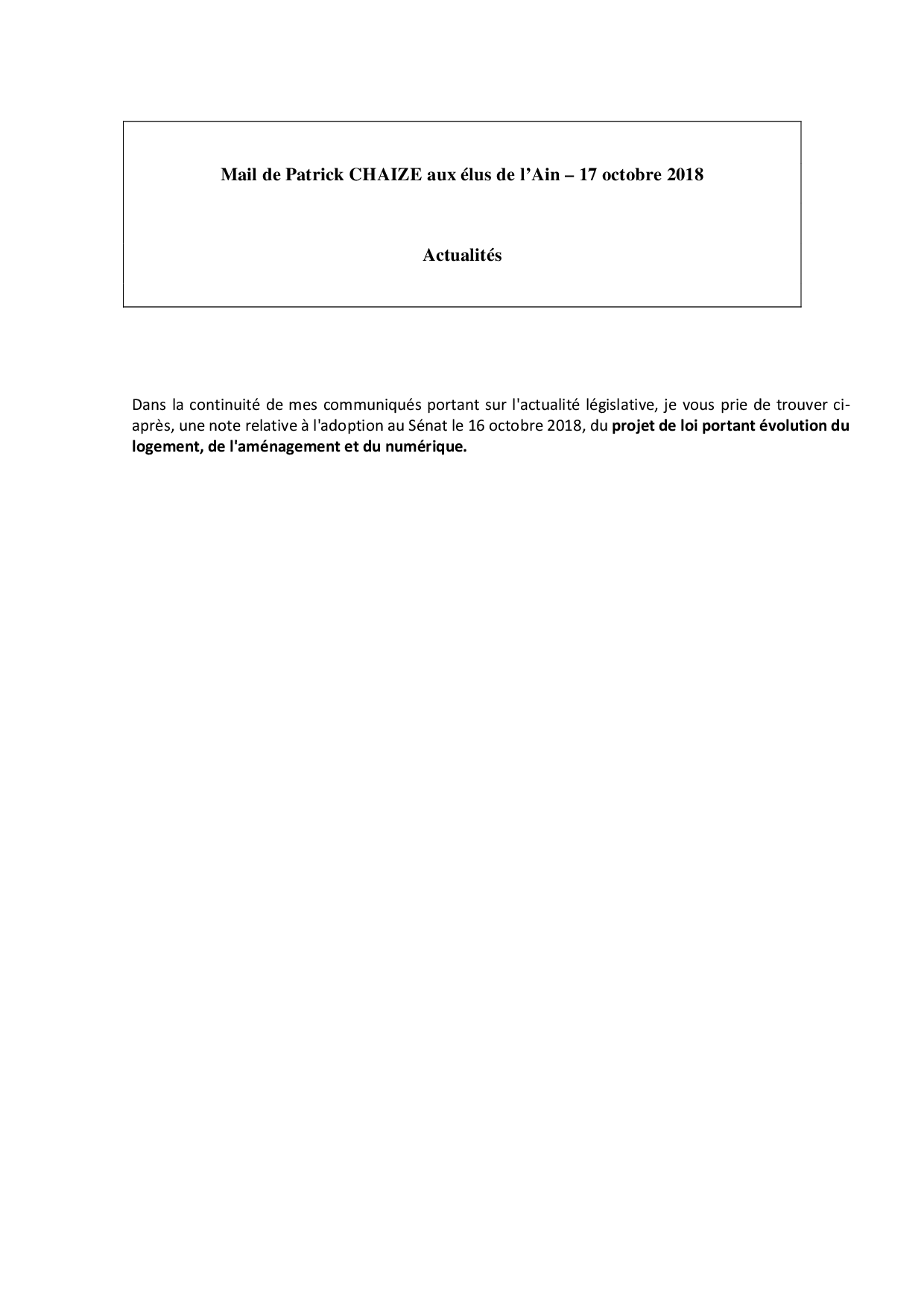Mail_Information_Communiqué_Elus_Ain_N°35_20180719