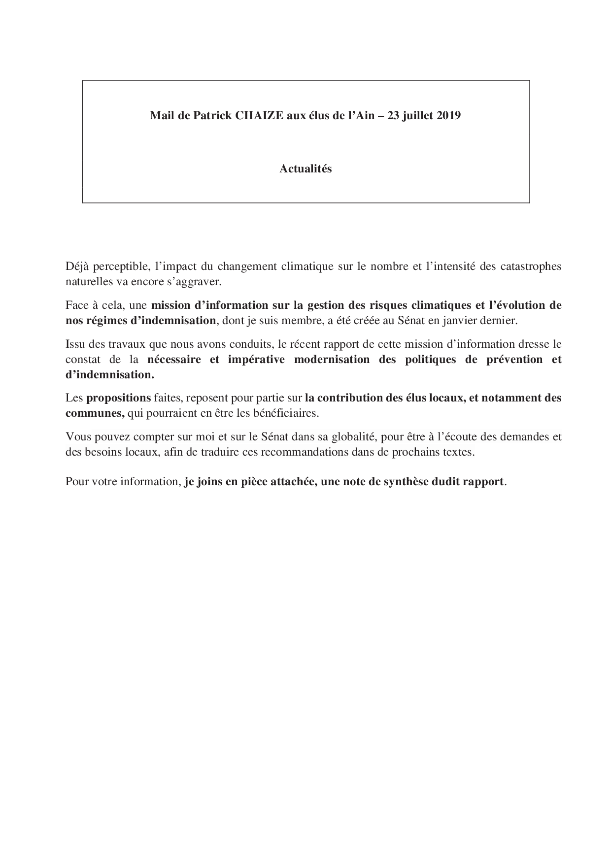Mail_Information_Communiqué_Elus_Ain_N°46_20190723