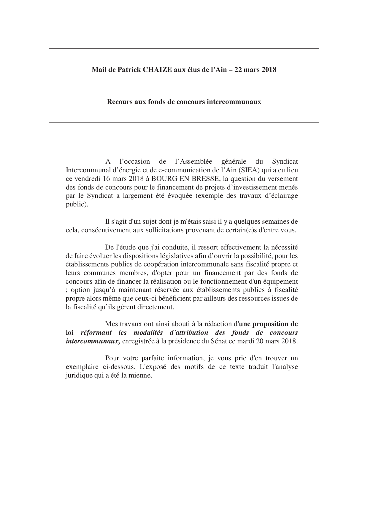 Mail_Information_Communiqué_Elus_Ain_N°29_201803221