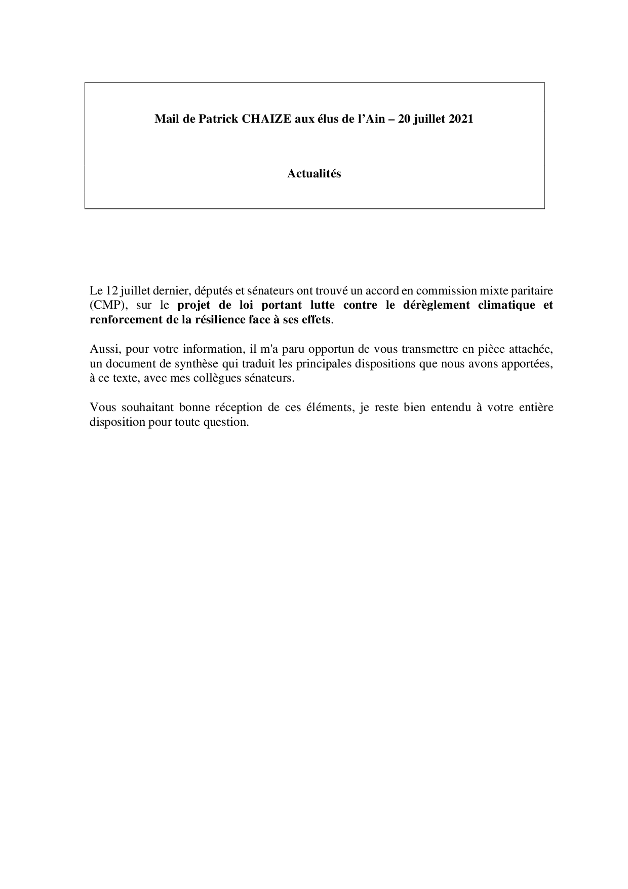 Mail_Information_Communiqué_Elus_Ain_N°80_202100720