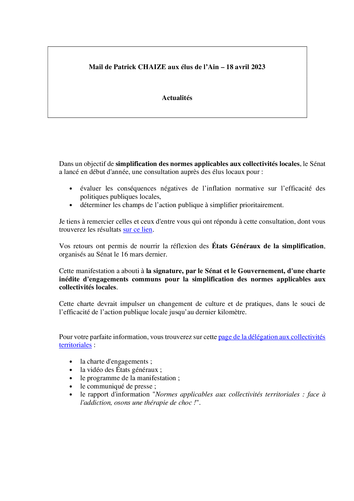 Mail_Information_Communiqué_Elus_Ain_N°94bis_20230418