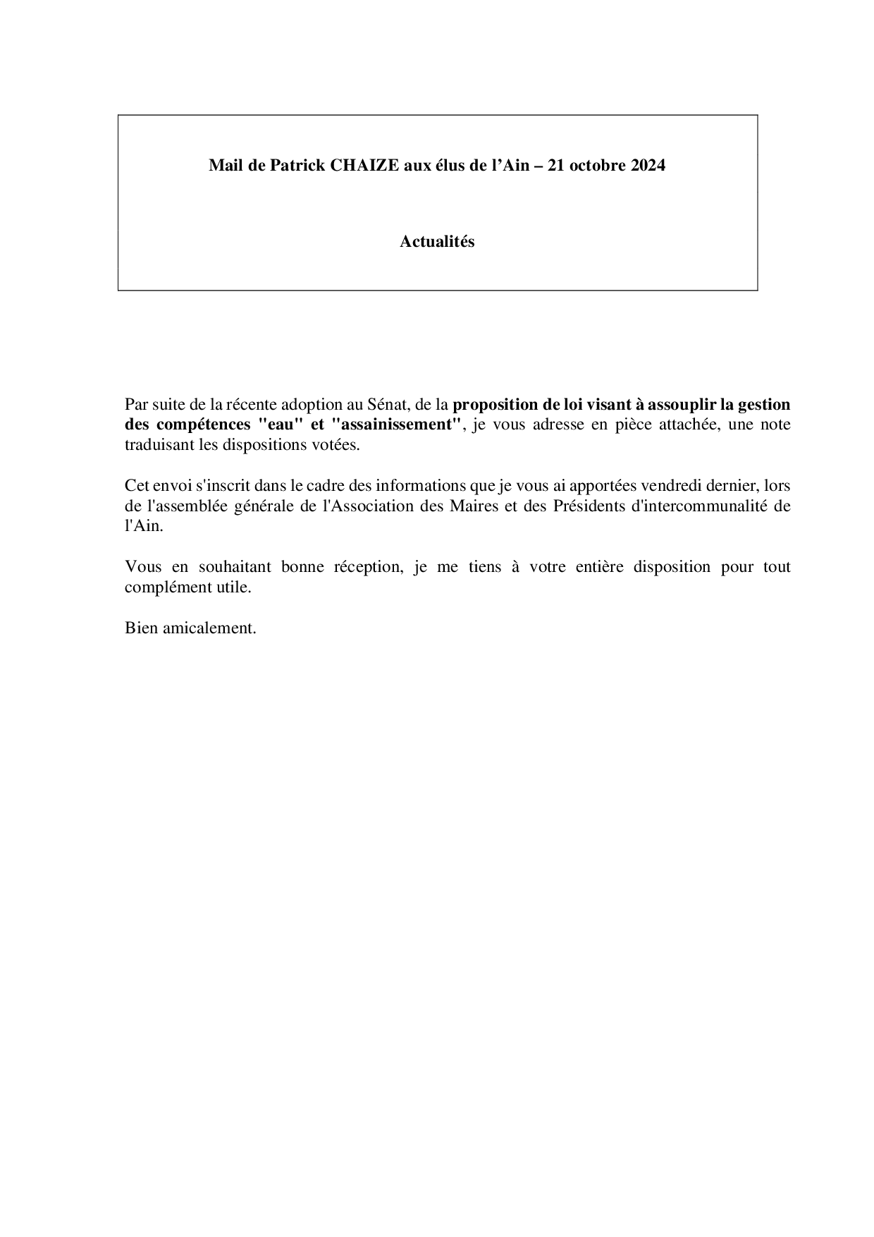 Mail_Information_Communiqué_Elus_Ain_N°115_20241021