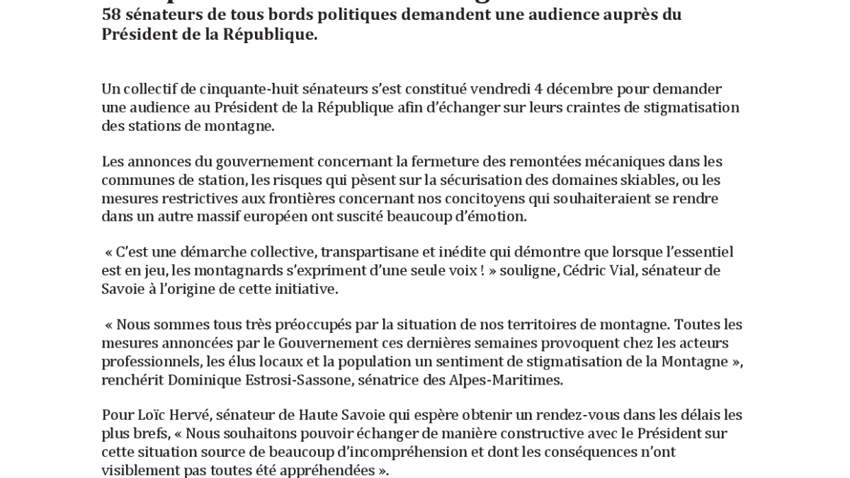 CDP 58 Sénateurs de la montagne au PR 05 12
