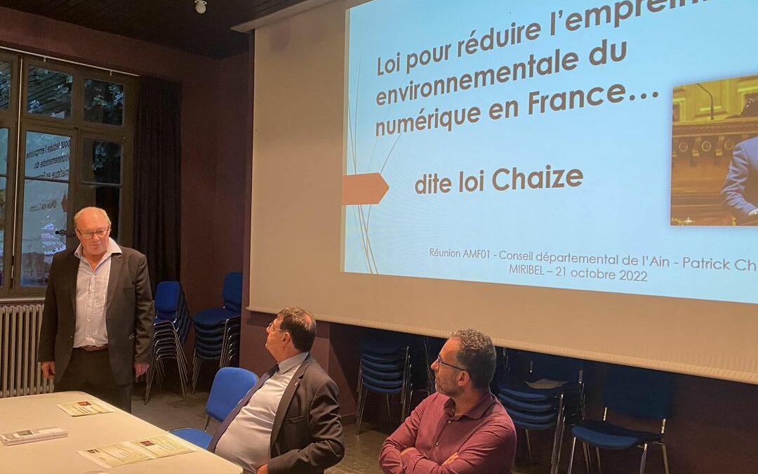 MIRIBEL Réunion AMF01 Loi CHAIZE Couverture Mobile 20221021