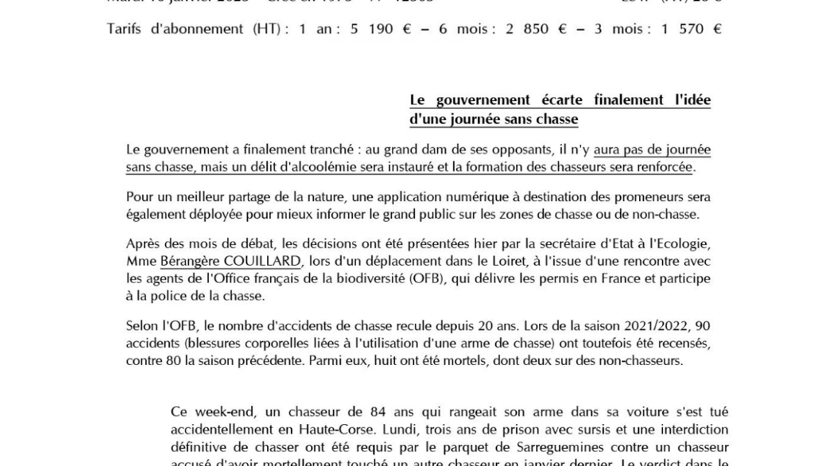 Article Bulletin Quotidien