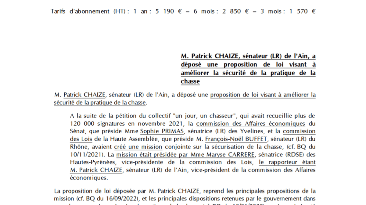 Article Bulletin Quotidien