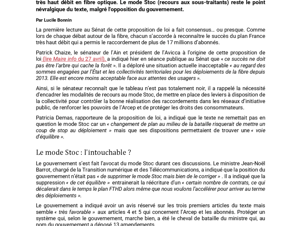 Article Web maire info.com