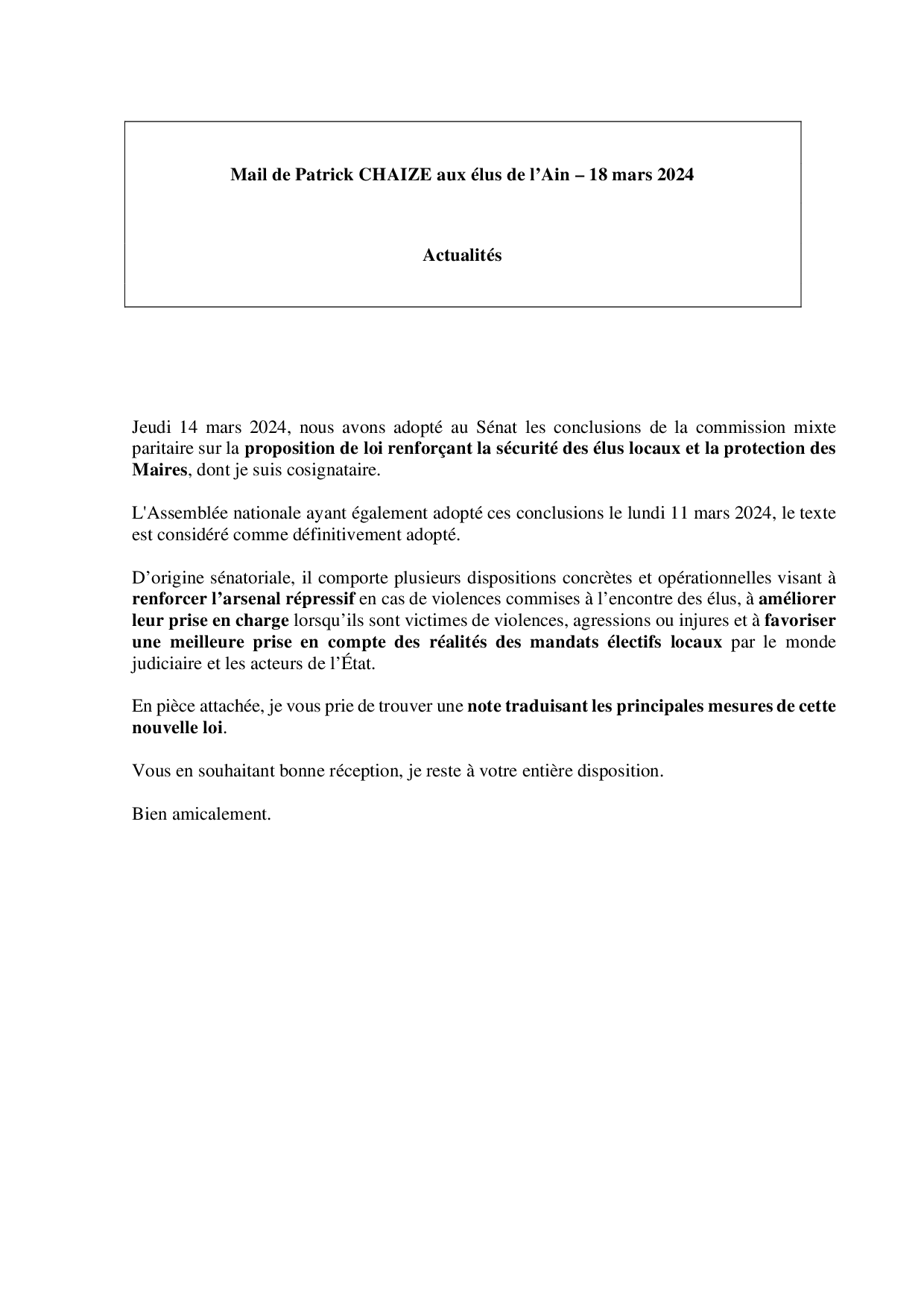 Mail_Information_Communiqué_Elus_Ain_N°112_20240318