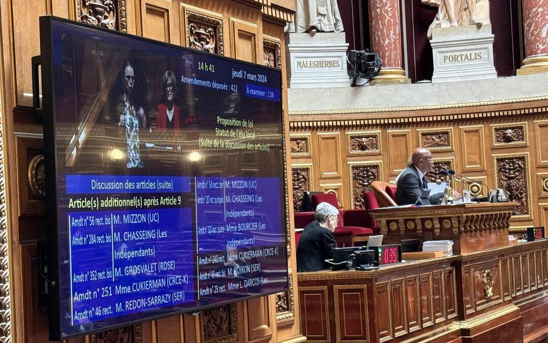 Sénat Séance PPL Création Statut Elu local