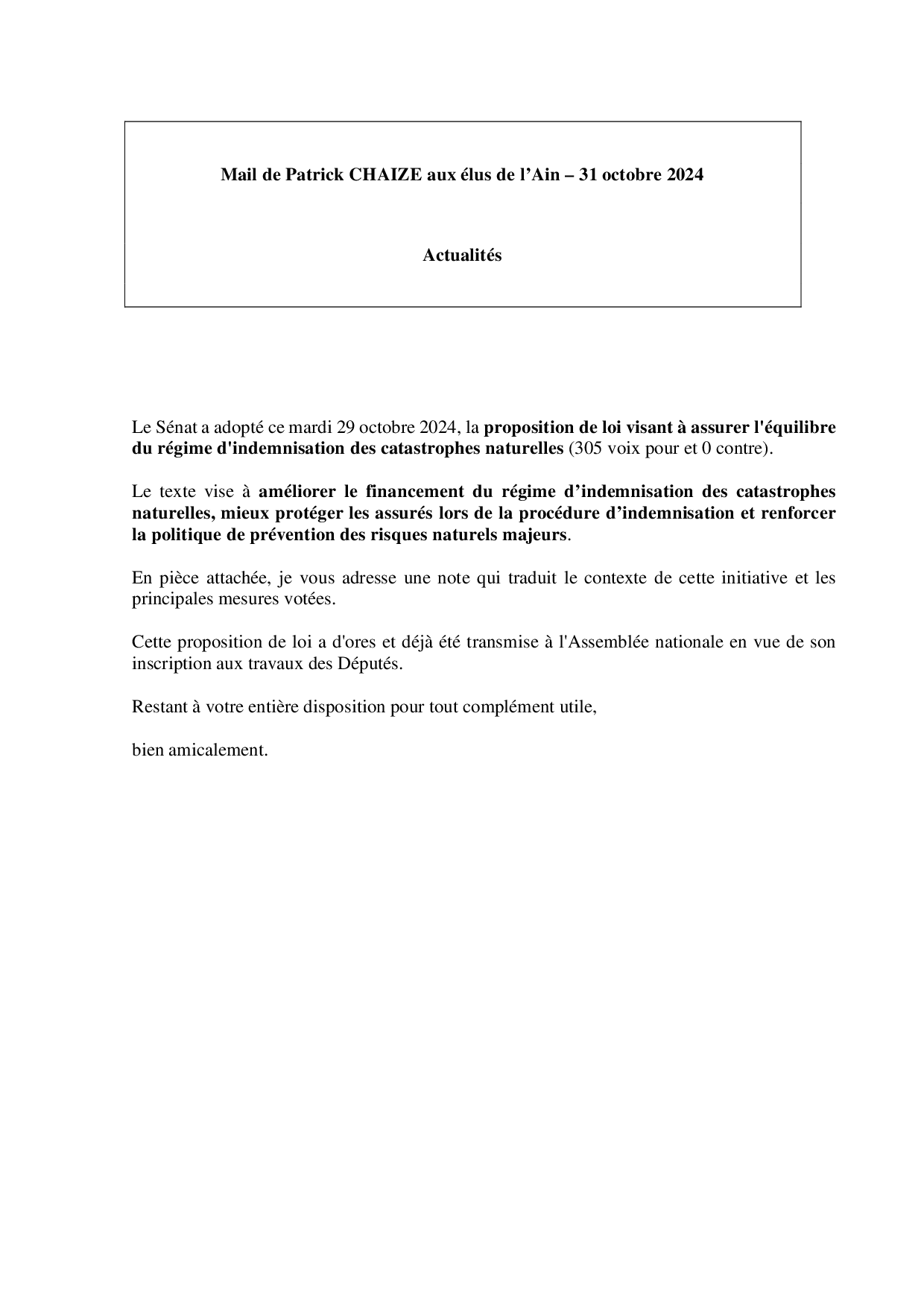 Mail_Information_Communiqué_Elus_Ain_N°116_20241031