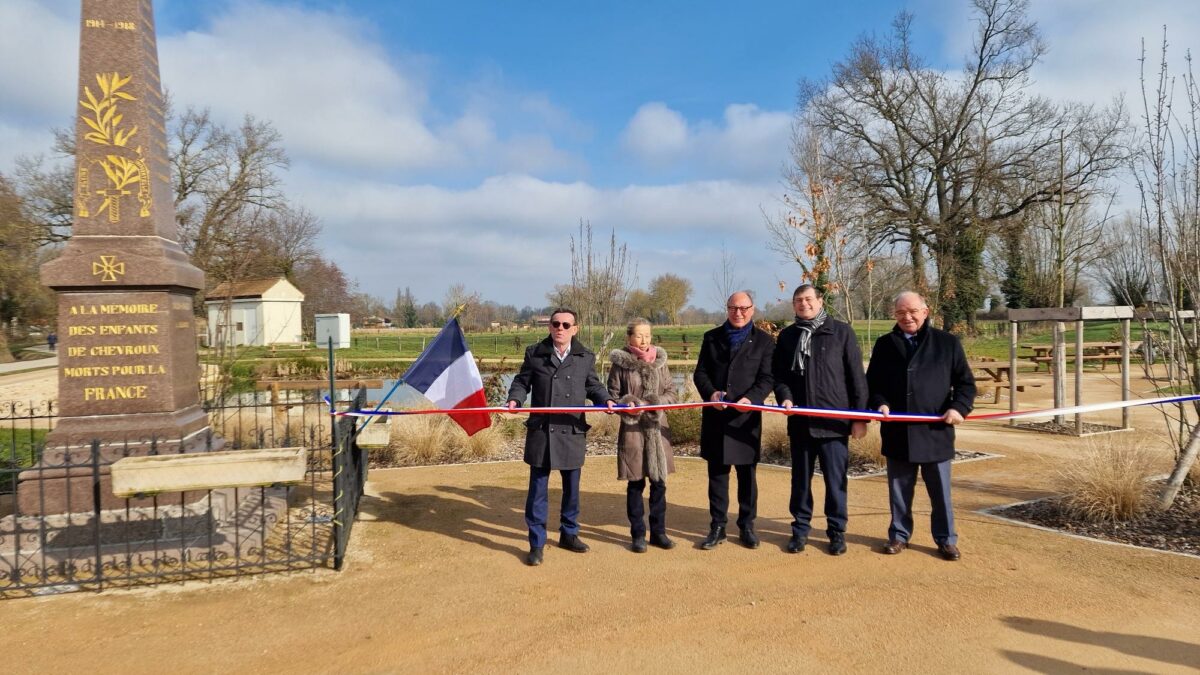 CHEVROUX Inauguration Cheminement Centre bourg 20250215