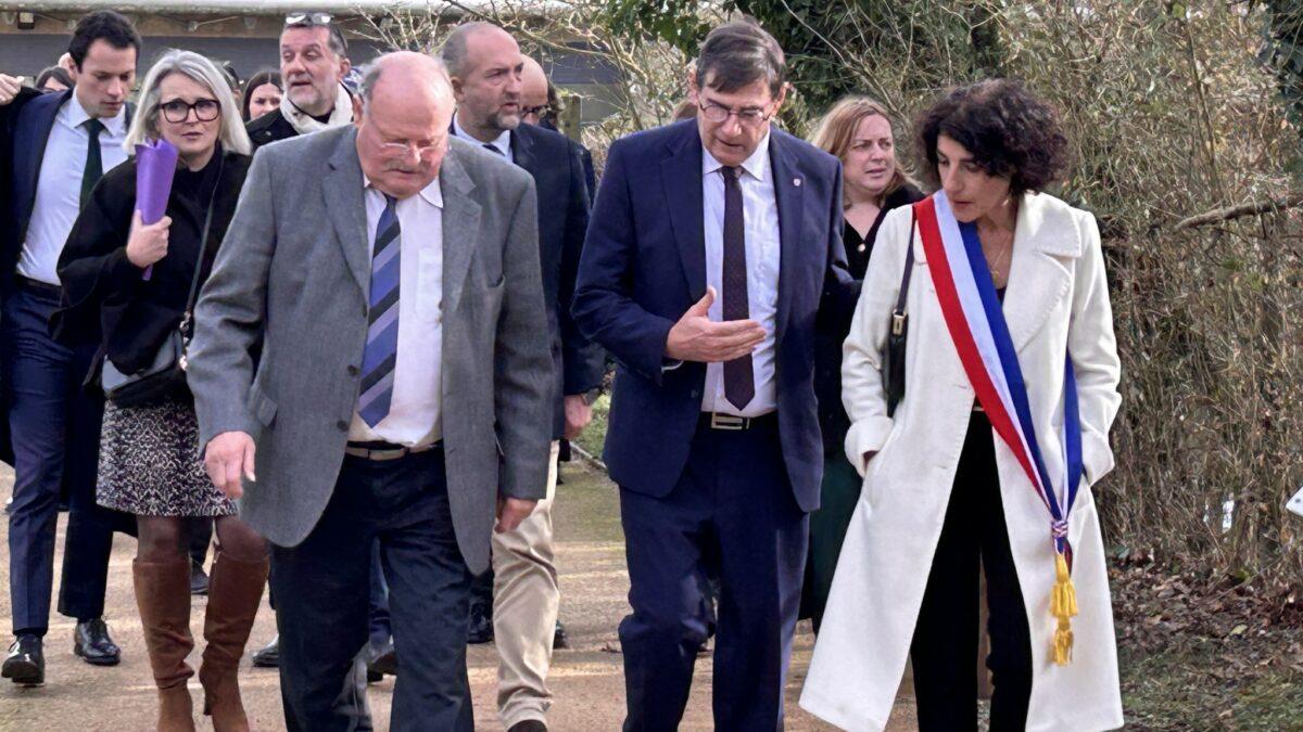 Visite Rachida Dati Michel Fournier Ministre ST CYR SUR MENTHON