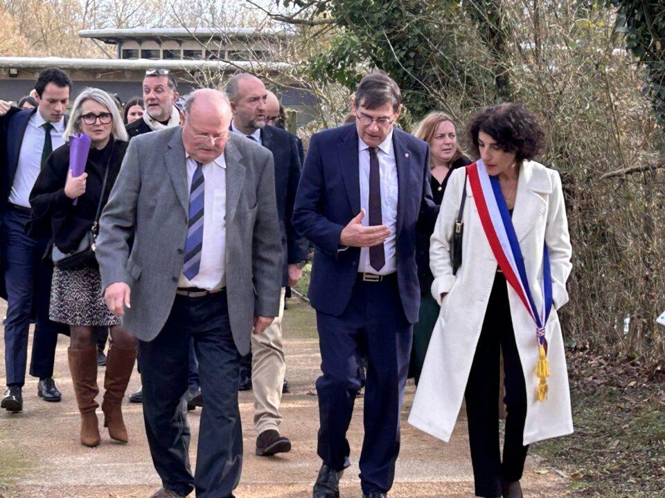 Visite Rachida Dati Michel Fournier Ministre ST CYR SUR MENTHON