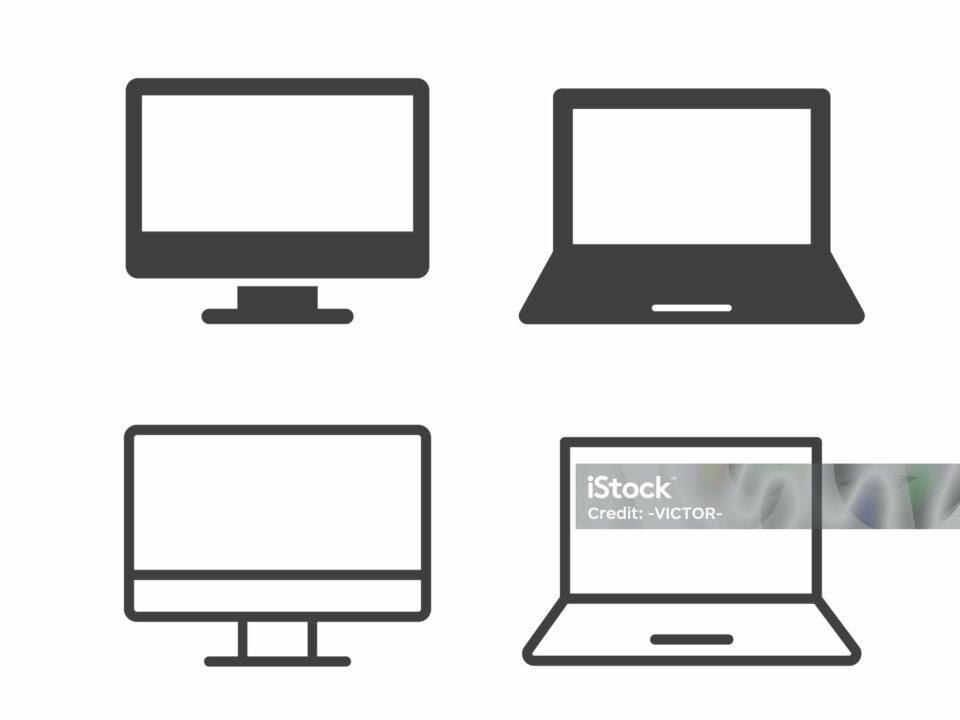 Computer Illustration Icons