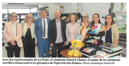NEUVILLE LES DAMES Un relais de poste s'installe à l'épicerie des Dames un service gagnant gagnant LeProgrès